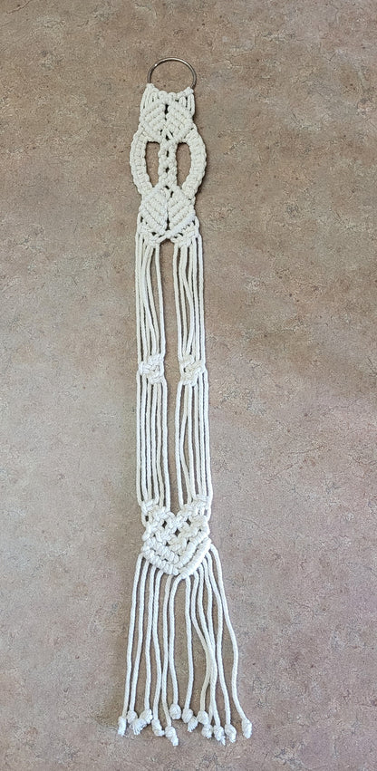 Support en macramé pour chapeau