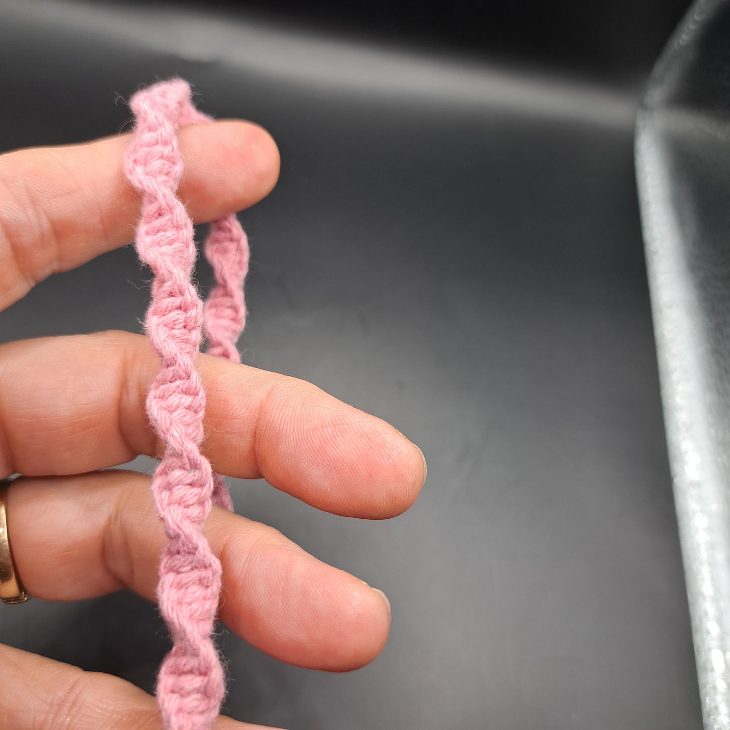 Dragonne en macramé