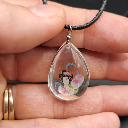 Collier avec perle de verre