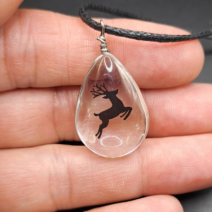 Collier avec perle de verre