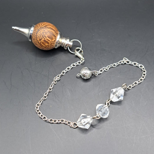 Pendule bois de sental simple
