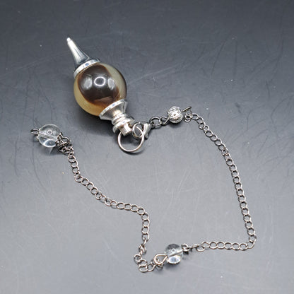 Pendule imitation corne de yak simple