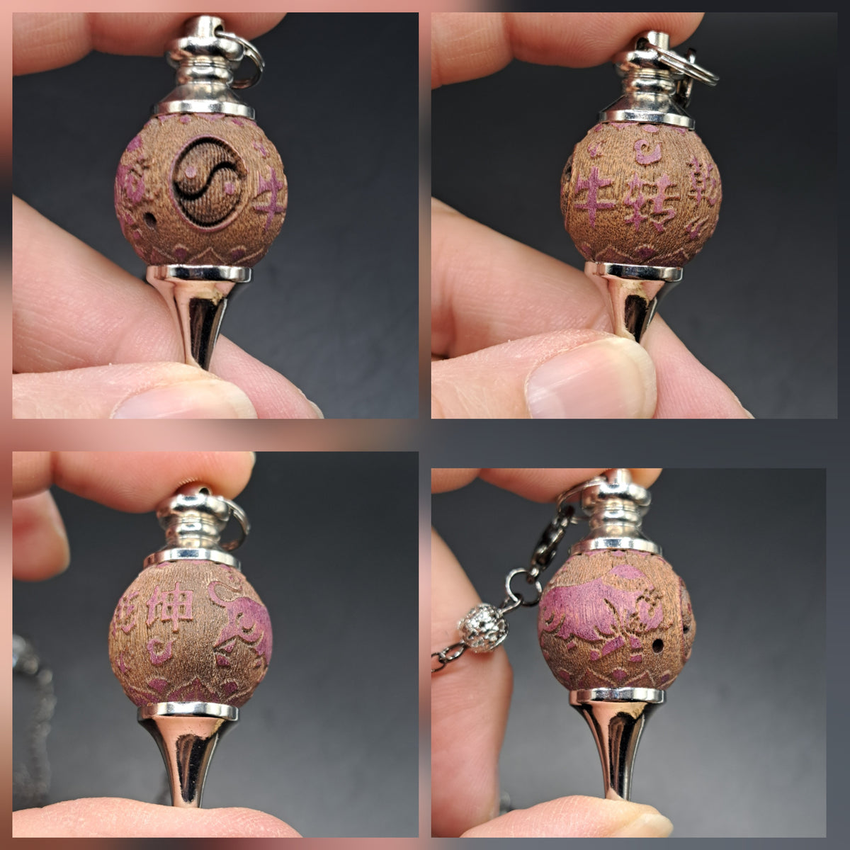Pendule sculpté simple