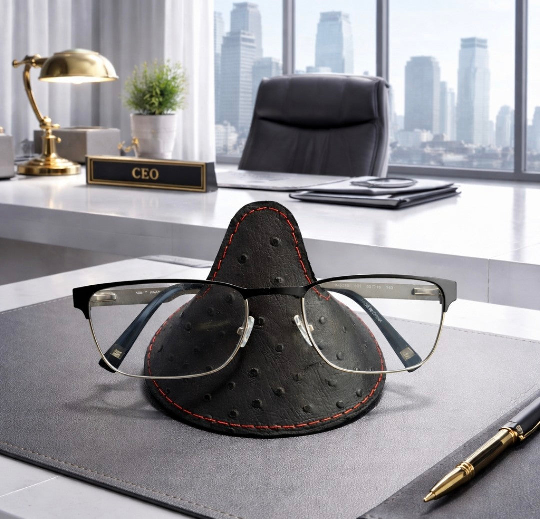 Cyrano (porte lunettes) en cuir réversible