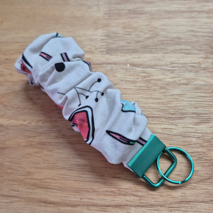Scrunchie porte-clés, dragonne, key fob