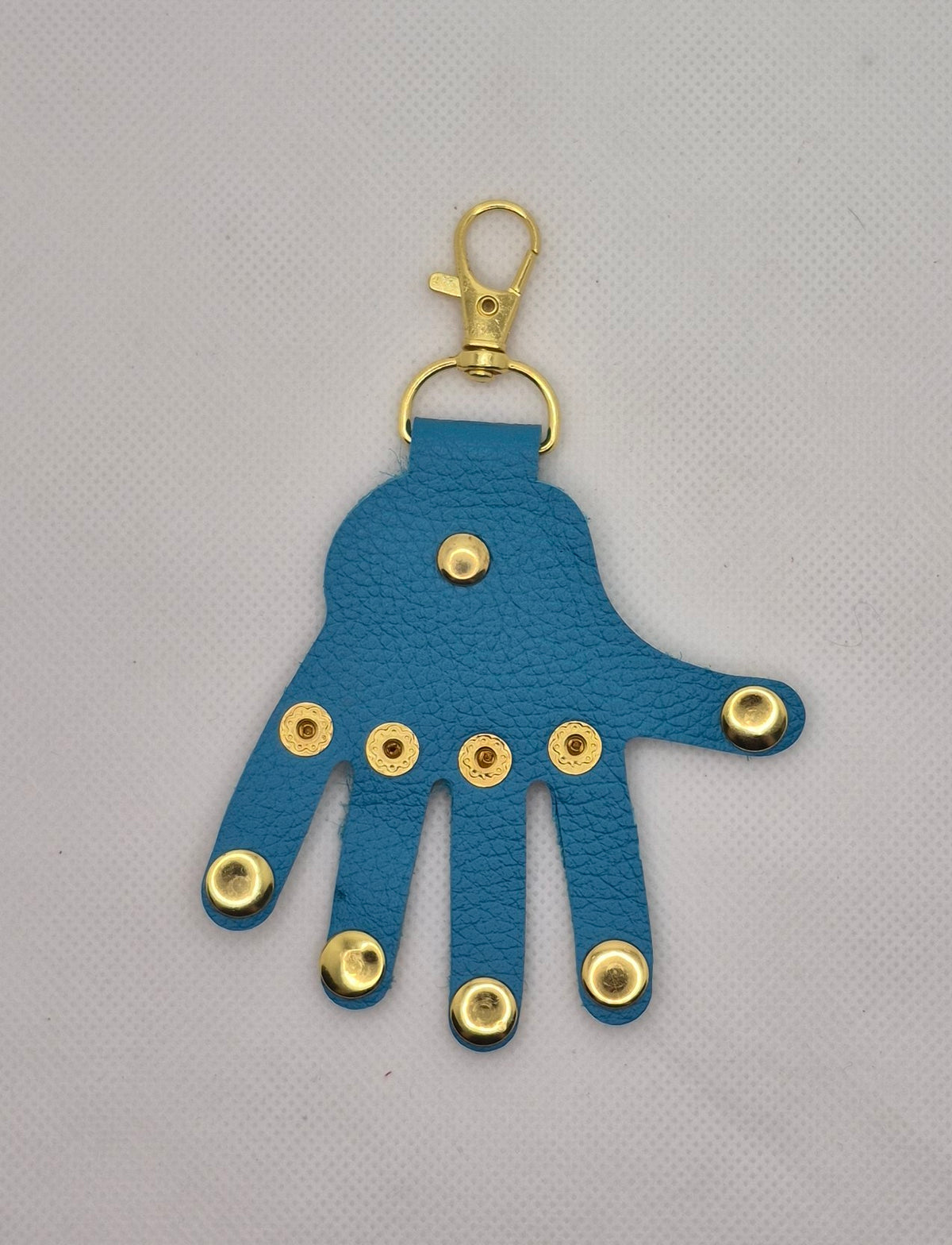 Porte-clés en cuir en forme de main