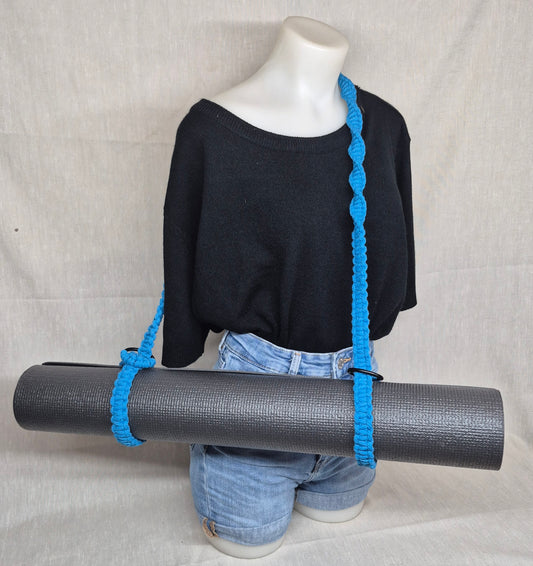 Sangle pour tapis de yoga en macramé
