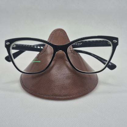 Cyrano (porte lunettes) en cuir réversible
