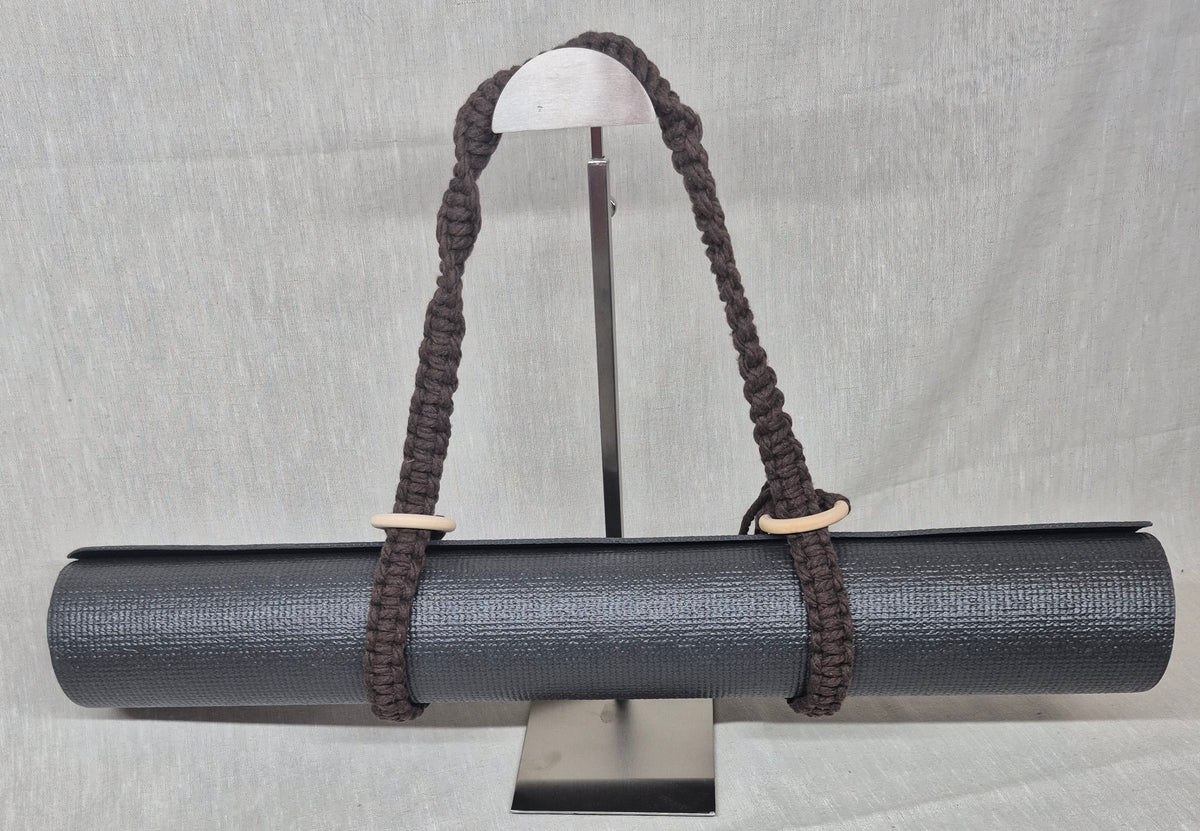 Sangle pour tapis de yoga en macramé