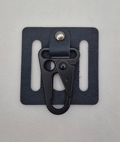 Support de ceinture avec mousqueton en cuir