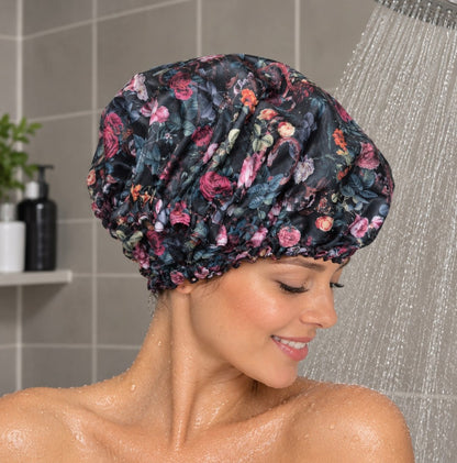 Bonnet de douche imperméable ajustable