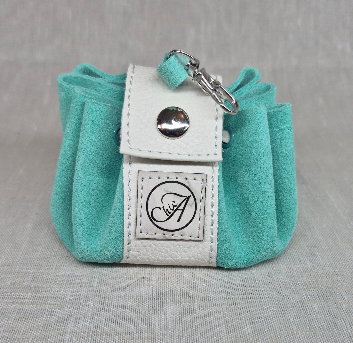 Mini bourse en cuir style médiéval