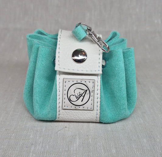 Mini bourse en cuir style médiéval