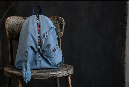 Sac à dos en jean recyclé
