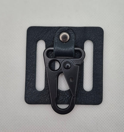 Support de ceinture avec mousqueton en cuir