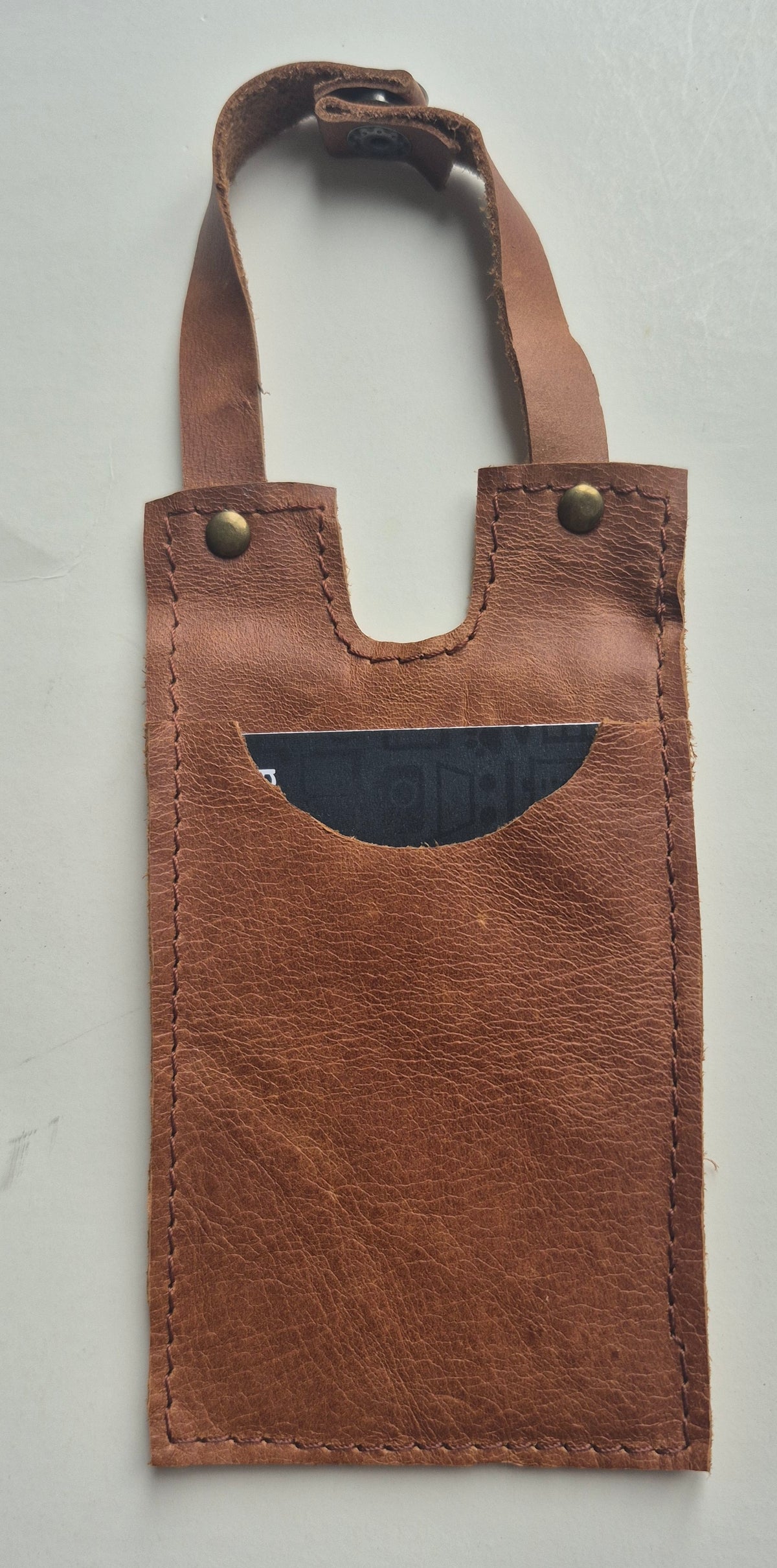 Porte cartes pour bottes en cuir