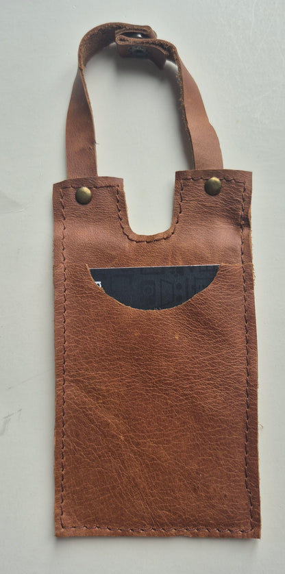 Porte cartes pour bottes en cuir