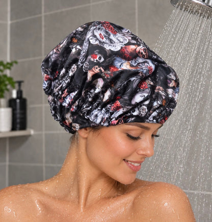Bonnet de douche imperméable ajustable