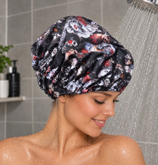Bonnet de douche imperméable ajustable