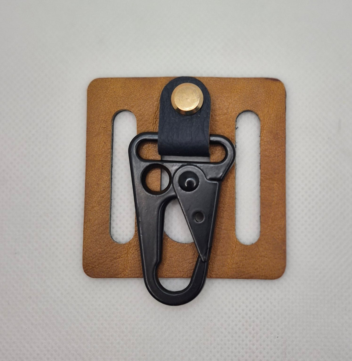 Support de ceinture avec mousqueton en cuir