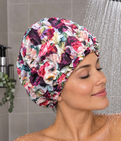 Bonnet de douche imperméable ajustable