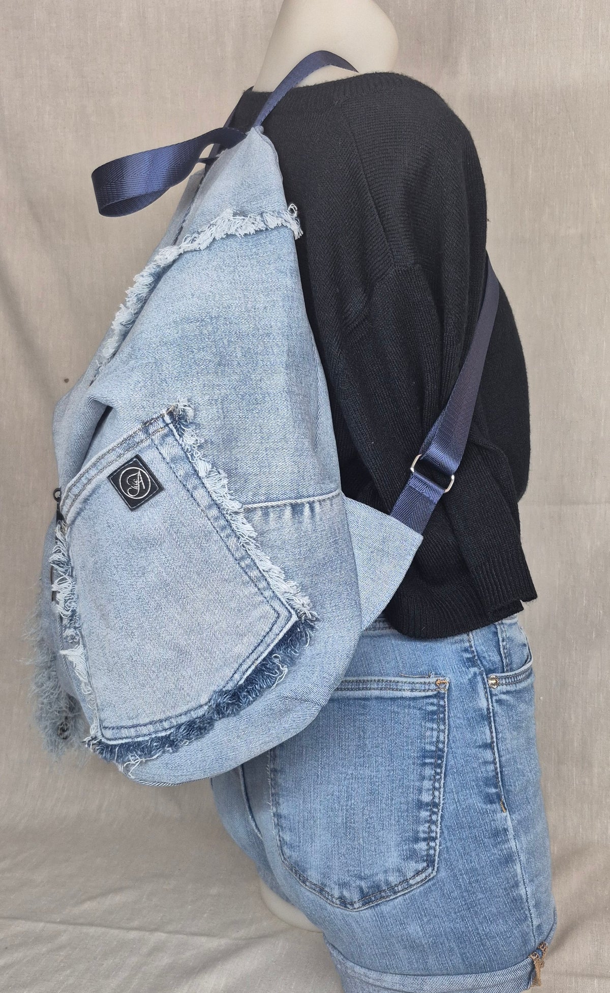 Sac à dos en jean recyclé