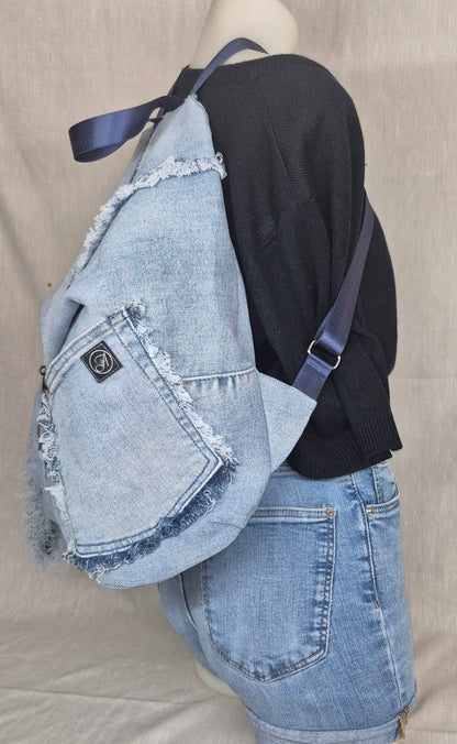 Sac à dos en jean recyclé
