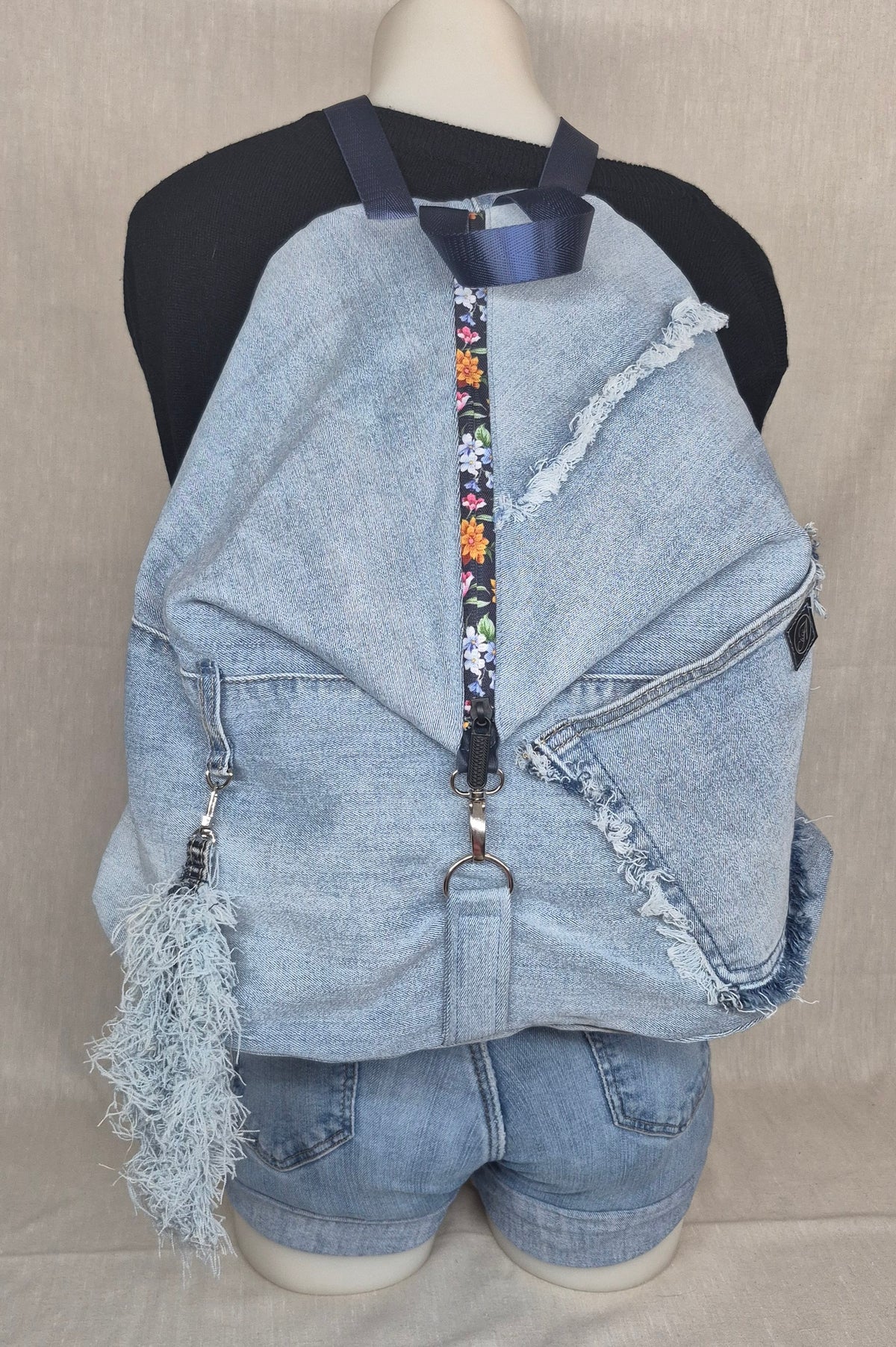 Sac à dos en jean recyclé