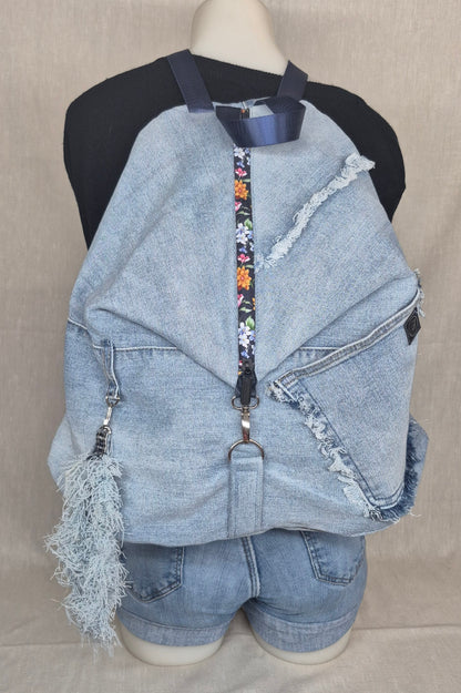 Sac à dos en jean recyclé