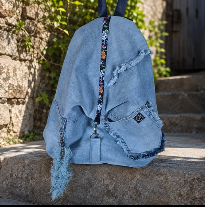 Sac à dos en jean recyclé