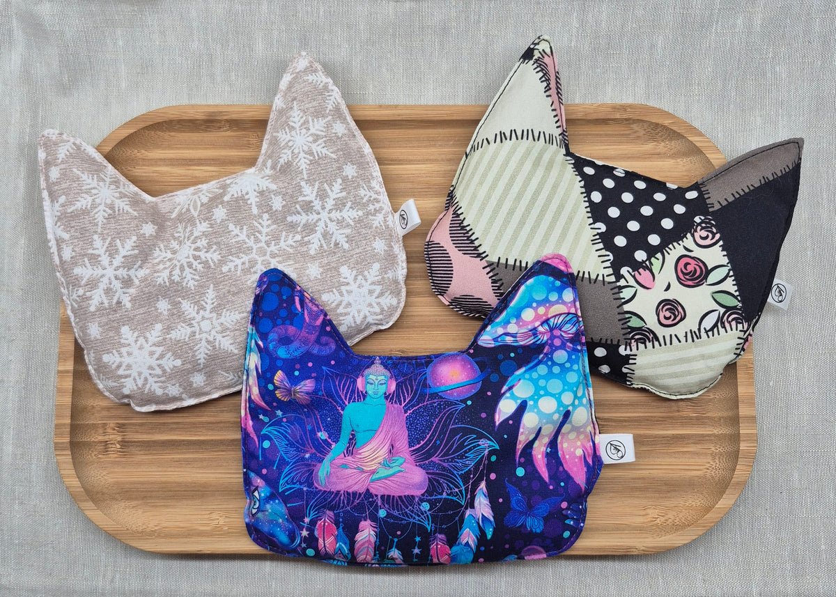 Bouillotte sèche  en forme de Chat