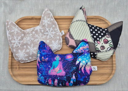 Bouillotte sèche  en forme de Chat
