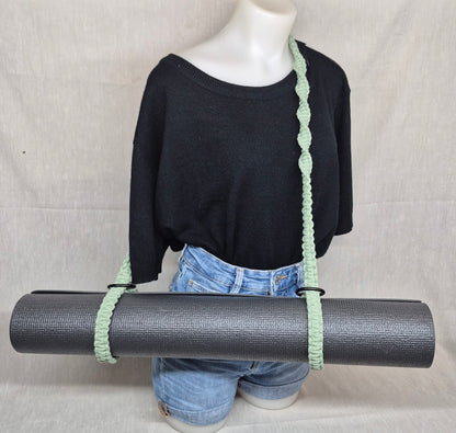 Sangle pour tapis de yoga en macramé