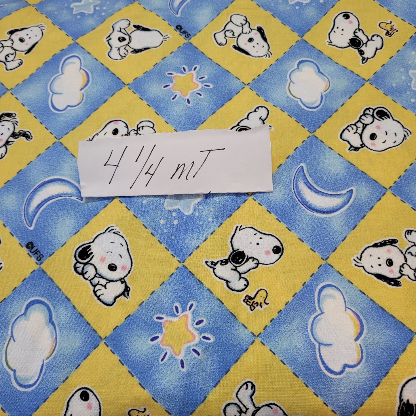 Tissu 100% coton Snoopy