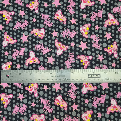 Tissu 100% coton Panthère rose