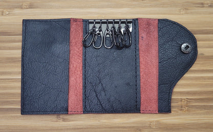 Porte clés en cuir surcyclé
