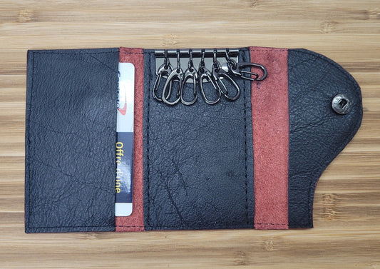 Porte clés en cuir surcyclé