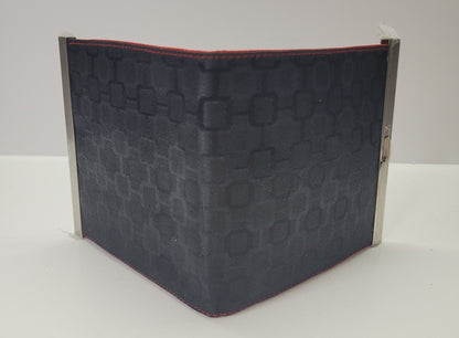 Portefeuille noir et rouge