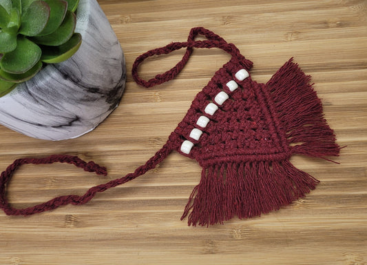 Foulard chat/chien en macramé