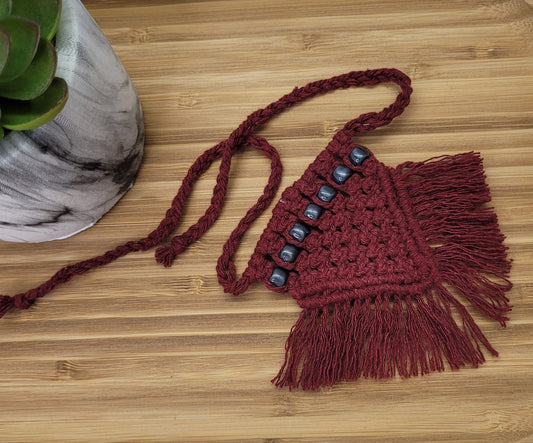 Foulard chat/chien en macramé