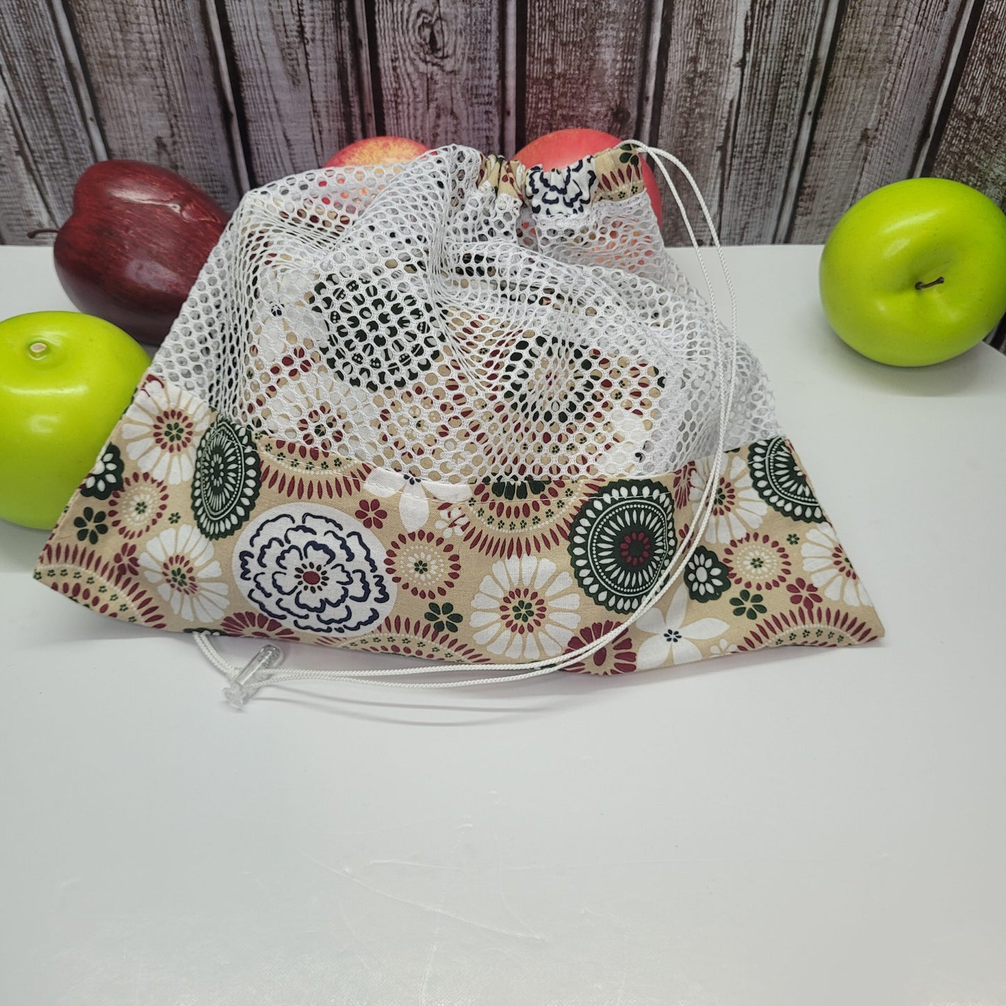 Ensemble de 4 sacs en filet pour fruits et légumes