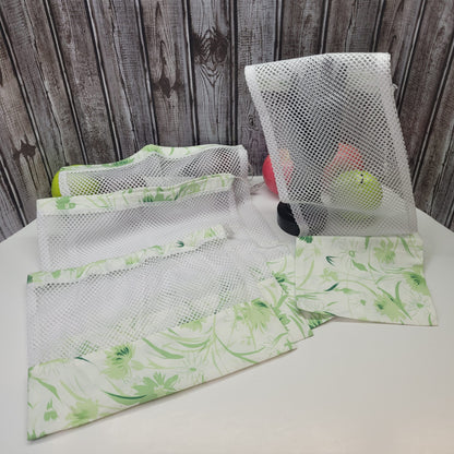 Ensemble de 4 sacs en filet pour fruits et légumes