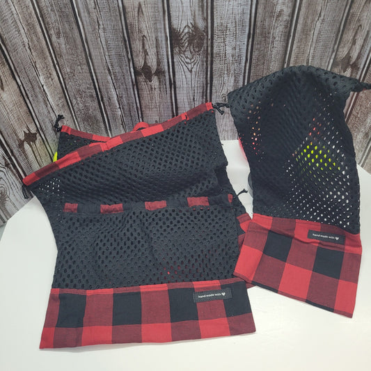 Ensemble de 4 sacs en filet pour fruits et légumes