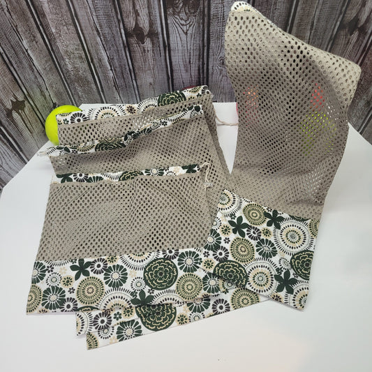 Ensemble de 4 sacs en filet pour fruits et légumes