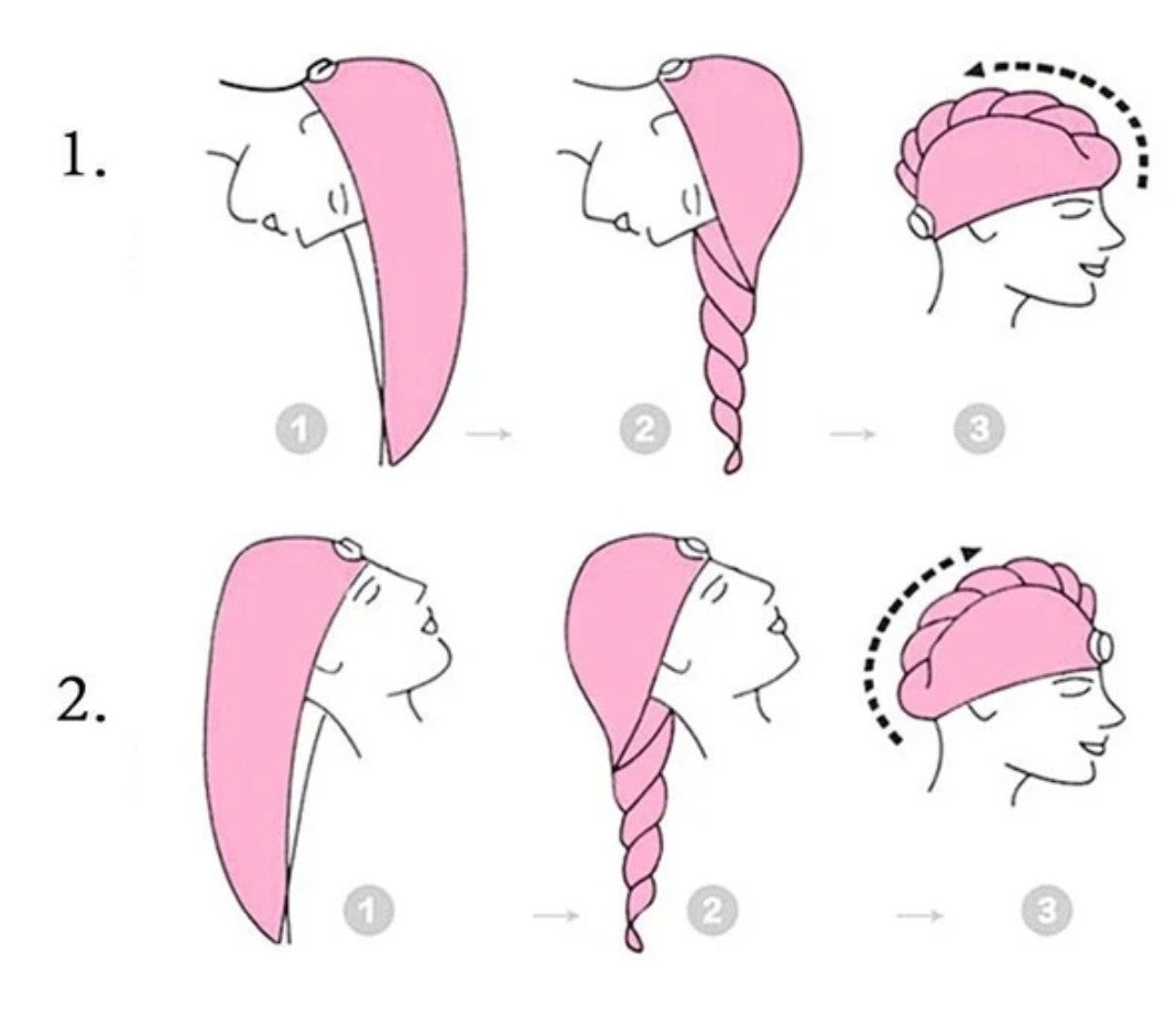 Serviette à cheveux (hair wrap)